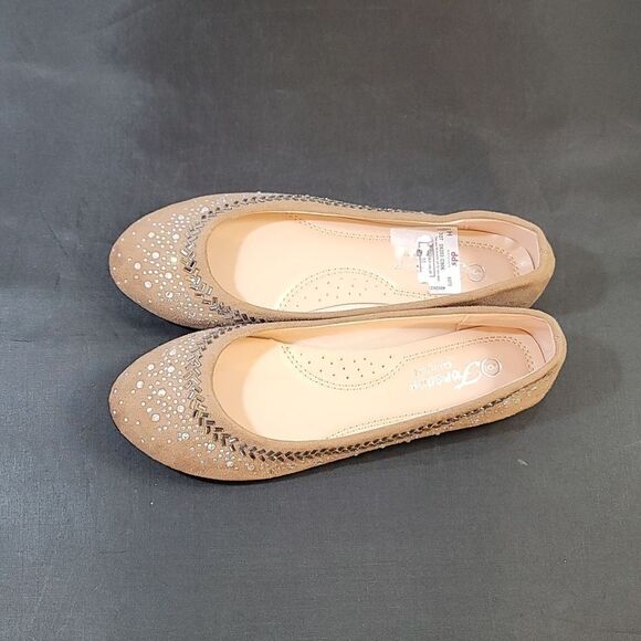 FAUX SUEDE COMFORT WOMEN SHOES FLAT - Picture 9 of 14